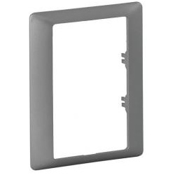 Legrand Valena Life Spezieller Abdeckrahmen für Doppelsteckdosen 1-fach (aluminium), 5 St.