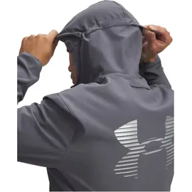 Under Armour Velociti Pro Storm Kapuzenjacke dunkelgrau - XXL