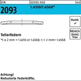 Reyher DIN 2093 Tellerfeder Stahl 1.4310/1.4568 28x14,2x1,5mm