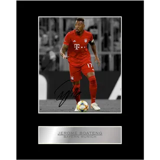 Signiertes Foto von Jerome Boateng, FC Bayern München #01, gedrucktes Autogramm, Geschenk, Fotodruck
