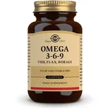 Solgar OMEGA 3-6-9 ausgewogenes Verhältnis von Omega-3-, 6- und 9-Fettsäuren aus Leinsamen-, Borretsch- und Fischöl 120 Softgel-Kapseln für 40 Tage