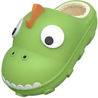 Hausschuhe Damen Furry Herbst Und Winter Memory Foam Pull-On Herren Plüschschuhe Paare Kuschelig Schlappen Winterhausschuhe Filzpantoffeln Heimschuhe Gästepantoffeln Bequeme (Green, 45) - 45 EU