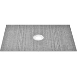 Vevor Duschrand-Set, 1219 x 1828 mm Duschwannen-Set mit 160 mm zentralem Abfluss, leichte EPS-Duschinstallations-Sets mit 2 wasserdichten Tüchern, Duschwannen-Neigungsstangen passend für Badezimmer