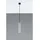 Sollux Lighting Pendelleuchte 1-flg. GU10 60 cm grau schwarz