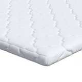 vidaXL Kokosnuss Topper 180 x 200 cm Weiß
