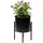 DanDiBo Ambiente Blumenhocker mit Topf 32 x 32 cm Schwarz
