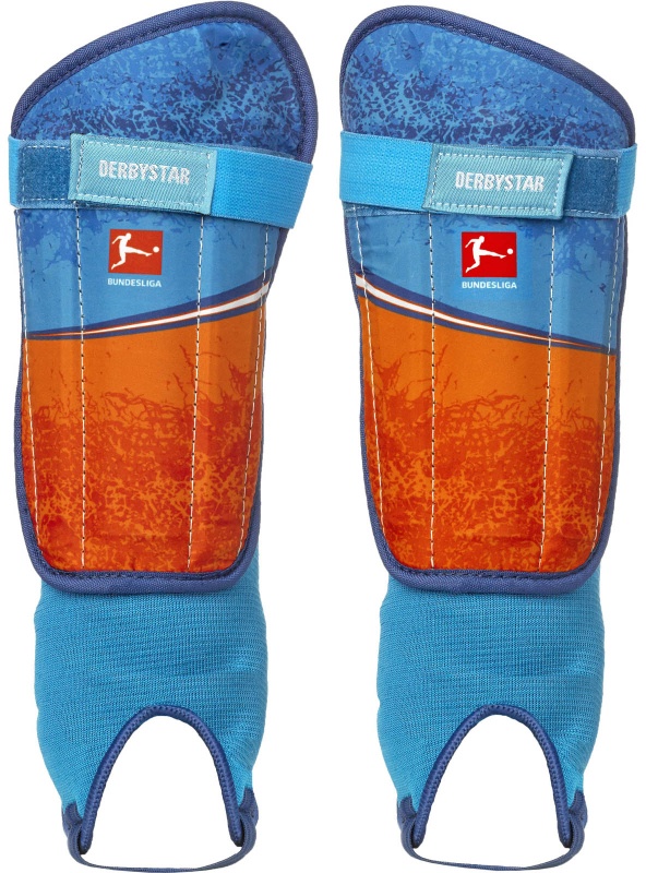 DERBYSTAR Bundesliga Protect Schienbeinschoner blau/orange XL