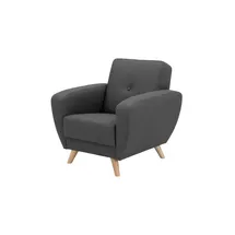 Max Winzer Sessel Jerry Flachgewebe 83 x 85 x 0 cm Grau