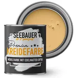 SEEBAUER diy Kreidefarbe für Möbel Orange 750ml für Innen (No. 517 Tropical Taste) Möbelfarbe ohne Schleifen - Holzfarbe extra matt - Holzlack, Möbellack hohe Deckkraft