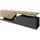 Mirjan24 Ceelias TV-Lowboard 160 cm Wotan/Anthrazit Spanplatte/Melamin