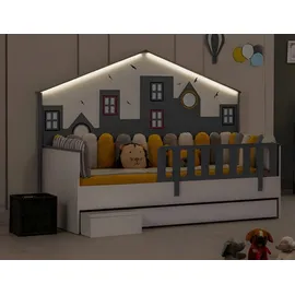 aea Bettrahmen Kinderbett Bett Kinderzimmer Kinderzimmermöbel Helles Holz