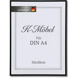 K-Möbel Bilderrahmen Aluminium Schwarz 21x29,7 cm 1 St.