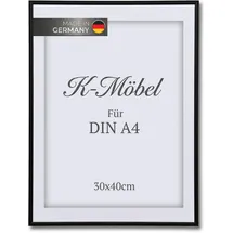 K-Möbel Bilderrahmen Aluminium Schwarz 21x29,7 cm 1 St.