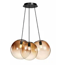 s.luce Orb Cluster 3-flg. 30 cm Rund/Kupfer Verlauf/Schwarz