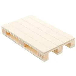 MONOUSO - Holztablett Mini Paletten aus Holz 13x8x2cm (1 Stück)