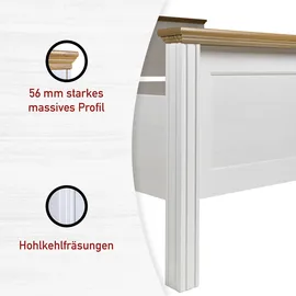 Interlink Inter Link Bett Maluno 180 x 200 cm Holz Weiß