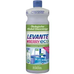 Dr. Schnell Levante Berry Eco, Glanzreiniger, hochkonzentriert, Ökologischer Alkohol-Glanzreiniger für eine nebelfeuchte Reinigung , 1 Liter - Flasche