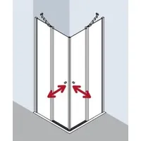 Kermi Ibiza 2000 Eckeinstiegshälfte 75 x 185 cm links I2EOL075181AK