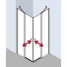 Kermi Ibiza 2000 Eckeinstiegshälfte 75 x 185 cm links I2EOL075181AK
