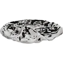 Alessi Pepa Hors-D'Oeuvre/Set Antipastiplatt 4 Abteilungen, Edelstahl 18/10 glänzend poliert, 3.5 x 34.5 x 41 cm, Silver