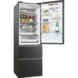 Haier HTW5618ENPT 3D 60 Serie 5 Kühl-Gefrierkombination (360 l, 1850 mm hoch, Schwarz)