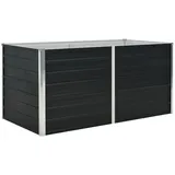 vidaXL Garten-Hochbeet verzinkter Stahl 160 x 80 x 77 cm Anthrazit