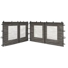 Quick Star Seitenteile für Pavillon 3x4 m 2 Stück Anthrazit 3 x 4 m