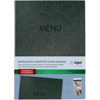 Sigel Speisekarten-Mappe MENU, A4, anthrazit
