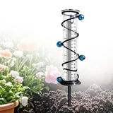 Regenmesser: Glas Eisen Regenmesser für Garten, Regenmesser Frostsicher mit Metallständer, Gut Ablesbar, Niederschlagsmesser Garten für Außenbereich und Landschaft Terrasse Rasen, Transparent