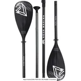 Aqua Marina DUAL-TECH Aluminium 3-teiliges SUP-Paddel 4-teiliges Kajak-Paddel Schwarz/Weiß