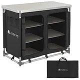 Juskys Campingküche Ruda - Schwarz