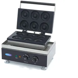 Maxima Gastro Donut Maker - 6 Donuts - Ø8 cm - mit Eingebauter Timer