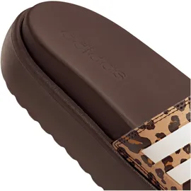 adidas Platform Adilette Damen Shadow Brown/Cloud White/Magic Beige 38