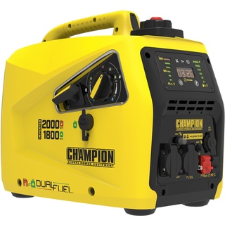 Champion 2000 Watt, Dual-Fuel Inverter, Benzin Gas Generator Notstromaggregat Stromerzeuger 230V EU