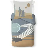 Star Wars Kinderbettwäsche Star Wars Adult Scenic, Linon, 2 teilig, 100% Baumwolle grau
