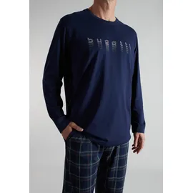 Bugatti Pyjama kariert Blau 56