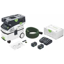 Festool CTLC MIDI I-Basic Akku Absaugmobil 36 V ( 2x 18 V ) Staubkl. L + 2x Akku 5,0 Ah + Ladegerät + Systainer