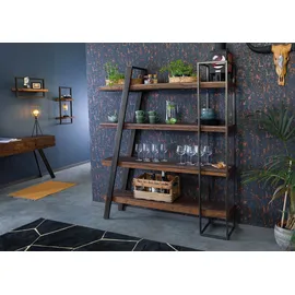 MASSIVMOEBEL24.DE Bücherregal 150 x 35 x 180 cm Braun