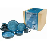 CreaTable Nordic Fjord Kombiservice 10-tlg. blue