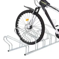 VidaXL Fahrradständer für 6 Fahrräder Freistehend Verzinkter Stahl