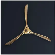 FineBuy Wanddekoration in Gold / Aluminium / 85x10x85 | Gr.: onesize