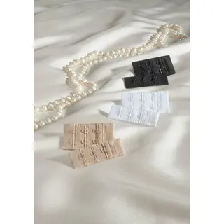 LASCANA BH-Verlängerung Damen 1x caramel. 1x weiß, 1x schwarz Gr.