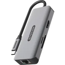 Sitecom 6 in 1 USB-C LAN Multiport Adapter