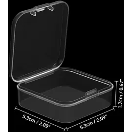 Belle Vous Aufbewahrungsbox 5,3 x 5,3 x 1,7 cm 24-tlg. transparent