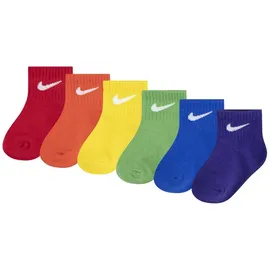 Nike 6-Pack Ankle Socken Baby - Kinder, Multi, 6-12M