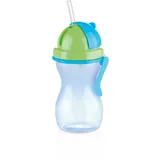 Tescoma Kindertrinkflasche mit Trinkhalm BAMBINI 300 ml, grün, blau