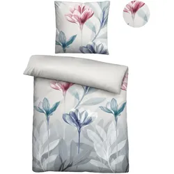 Bettwäsche BIBERNA "0025008", auqa, B/L: 155cm x 220cm, , Soft-Seersucker, B/L: 80cm x 80cm, Soft-Seersucker, Obermaterial: 100% Baumwolle, Bettwäsche, absolut bügelfrei, 100% Baumwolle, mit Reißverschluss, ganzjährig