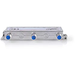 Nedis Satelliten-Splitter - 5 - 2400 MHz - 17.0 dB - Anzahl Eingänge: 1 - Anzahl der Ausgänge: 6 - Impedanz: 75 Ohm - Zink - Silber