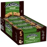 Eat Natural Frucht- & Nussriegel, 12 x 40 g Riegel, Vegan - Erdnüsse, Kokos & dunkle Schokolade