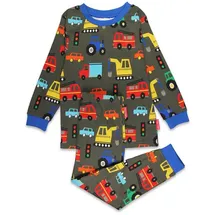 Toby Tiger Pyjama in Anthrazit/ Bunt | Gr.: 98